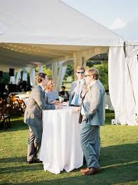 Outdoor Cocktail Reception At Highland Park Golf Course Birmingham Al Wedding Venue Cocktail Reception Birmingham Pretty Decor