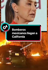 Bomberos mexicanos llegan a California #california #incendio #emergenc...