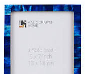 Handicrafts Home Cadre photo bleu et blanc 5x7 (12,7 x 17,8 ...