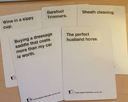 Cards against humanity lab is the official site for cah online experience. Cards Against Equestrians The Horse Poor Expansion Horse Nation