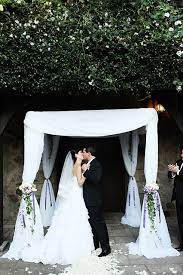 We Could Use Our Camping Awning And Fix It Up With The White Tool And Flower Garlands Wedding Alters Wedding Wedding Wishes