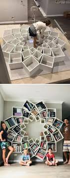 Couple Builds Diy Bookshelf Together And It S A Pinterest Dream Come True Dekor Kitapliklar Yaratici