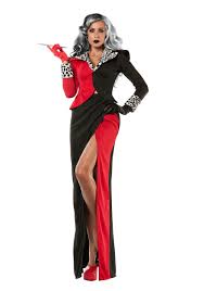 Get the best deals on women's cruella de vil costumes. Cruella De Vil And 1 Dalmatian Mom And Baby Halloween Costume Isleofhalloween Com