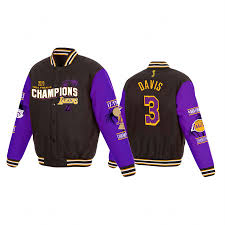 Shop varsity jackets for mens and women and girls. Los Angeles Lakers Anthony Davis 2020 Nba Finals Champions Black 3 17times Jacket