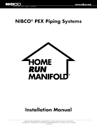 Nibco Pex Piping Systems Installation Manual Manualzz Com