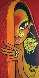 30 Mesmerizingly Beautiful Women Painting Ideas On Canvas Rajasthani Art Indian Art Paintings Indian Folk Art
