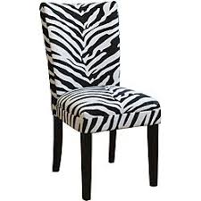 Zebra Print Parsons Chairs Set Of 2 Parsons Chairs Tufted Accent Chair Zebra Dining Room Chairs