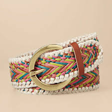 Chevron Weave Belt By Fossil Kemer