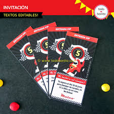 Banner para cumpleaños gratis pista de carreras : Decoracion De Cumpleanos De Autos De Carrera Para Imprimir Todo Bonito