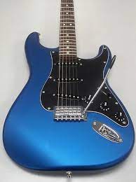 Fender Standard Stratocaster Satin Electric Guitar Ocean Blue Reverb
