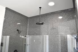 You slide the shower door to the side, folding it away as you. Showers Wardcraft Homes Wardcraft Homes