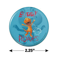 Dinosaur Train Buddy Roars T-Rex Kitchen Refrigerator Locker Button Magnet 