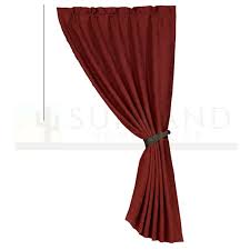 48in X 84in Faux Suede Curtain With Tieback Rust Red Curtains Curtain Tie Backs Cabin Decor