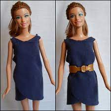 Mostly takara/neo size, but some middie and lps/petite blythe stuff too :). Diy Barbie Blog Easy No Sew Wrap Dress For Barbie From Old T Shirt Free Pattern