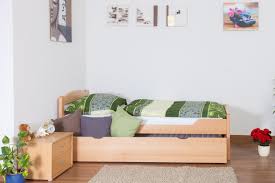 Holzbett zum ausziehen mit lattenrost ohne matratze (für. Ausziehbares Bett