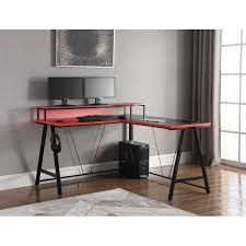 The capri computer desk is an ideal solution for any home office environment. Z Line Series 1 5 Performance Light Up L Shape Gaming Desk Walmart Com Walmart Com