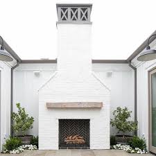 Disenodejardines Outdoor Fireplace Exterior Fireplace White Brick Fireplace