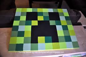 Turning Stones Blog Minecraft Creeper Wall Art Minecraft Wall Canvas Painting Diy Inspirational Wall Art