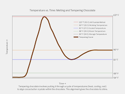 temperature vs time melting and tempering chocolate line