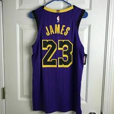 The nike swingman jerseys from fanatics are $109.99 and are currently available in gold and purple but will sell out quickly. Nike Vaporknit Los Angeles Lakers Lebron James City Edition Jersey 40 Ah6213 508 For Sale Online Ebay
