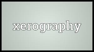Xerography Meaning Youtube