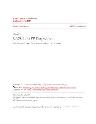 UA68/13/5 PR Perspectives