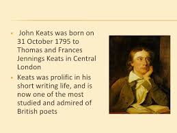 John Keats John Keats And Nature John Keats Keats Romantic Poets