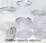 Custom Round Plastic Jars Pet Container for Food Protein Powder Cans Travel  Plastic Pet Bottle Storage Jars