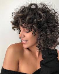 Short curly thick hairstyles trend in 2019 Short Haircuts For Thick Curly Hair Short Curly Hair Curly Hair Trends Curly Bob Hairstyles
