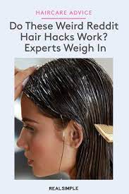 Do These Weird Reddit Hair Hacks Work Experts Weigh In Hair Hacks Detangling Natural Hair Damp Hair Styles