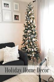 Add Christmas Decor To Your Living Room Decorate Your Christmas Tree With Colors That M Skinny Christmas Tree Christmas Tree Inspiration White Christmas Decor