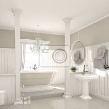 Sowohl in rustikalem braunton, als auch im frischen weiß setzen sie mit badmöbeln aus holz den landhausstil perfekt in szene. Bad Badezimmer Nostalgisch Landhausstil Landhausstil Vintage Leinwandbilder Bilder Innenraume Bequem Anker Myloview De