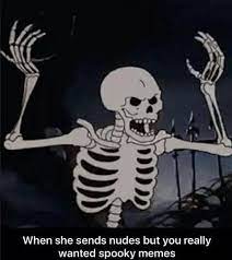 Https Www Facebook Com Skullsandskeletons Photos A 679040022123472 2398626603498130 Type 3 Theater Spooky Memes Spooky Movies Halloween Memes