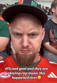 This is what happens when rap music is plans it’s 4th and goal 😞 #FYP  #viral #rap #hiphop #omg #mustwatch #sunday #miamihurricanes #poptartsbowl  #orlando #iowastate #cyclones #like #comment #follow ...
