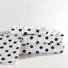 Black And White Polka Dot Sheets Full The Emily Meritt Painted Dot Sheet Set In 2020 Dot Sheet Set Bed Linen Design Polka Dot Bedding