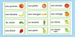 تعلم اسماء الفوكه بالفرنسية مترجمة بالعربية مع اللفض les fruits en francais avec image تعلم اللغة الفرنسية للم word cards french flashcards french vocabulary