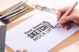 Hand Drawn Sketch Mock Up Pack How To Draw Hands Free Hand Drawing Stationery Mockup