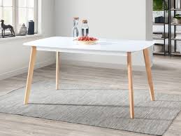 Our beautiful dining room furniture, but at even better prices. Claire Dining Table Hardwood Frame White Top On Sale Now