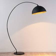 Lampadaire Jonera En Metal Noir Dore Lampenwelt La Redoute Lampadaire Lampadaire Salon Lampe Design
