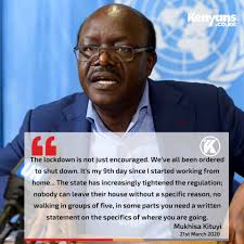 Dr mukhisa kituyi, the immediate former secretary general of unctad, stepped down from his plum position at the un body with barely six months to the end of his second stint, and got the entire country talking when he went public about his interest in the presidency in the 2022 general elections. Kenyans Co Ke Mukhisa Kituyi Speaks On Lockdown In Geneva Facebook