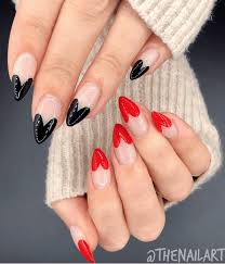 Nail Dia De San Valentin Ideas De Diseno In 2020 Valentine S Day Nail Designs Heart Nails Manicure Nail Designs
