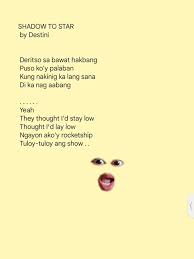 Shadow Star by Destini Lyrics | TikTok