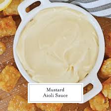 This Zesty Mustard Aioli Comes Together In Less Than 5 Minutes And Is The Perfect Dipping Sauce And Sandwich In 2020 Mustard Aioli Recipe Aioli Food Processor Recipes