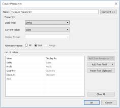 How To Let Users Choose Measures And Dimensions In Tableau Playfair Data