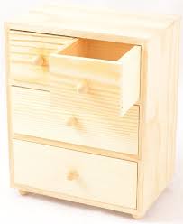 The Wood Chest With 4 Drawers Is Ready To Become Your Next Project Clean Up The Clutter On Your Dresser Va Wood Chest Unfinished Wood Boxes Wood Jewelry Box