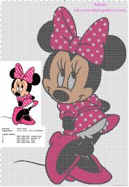 Cross Stitch Wall Hanging With Disney Minnie Mouse Free