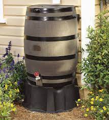 By utilizing our terra cotta rain barrel for rain water conservation you can help the yourself and the environment. 50 Gallon Rain Barrel With Flat Back Plowhearth