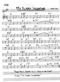 My Funny Valentine Rogers Hart Trumpet Sheet Music Saxophone Sheet Music Jazz Songs