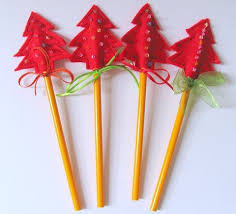 Tutorial Christmas Pencil Toppers Christmas Diy Kids Pencil Toppers Xmas Crafts