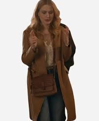 Virgin River S06 Melinda Monroe Brown Leather Trench Coat